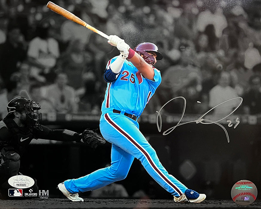 Darick Hall First Home Run Philadelphia Phillies Autographed Baseball Photo - for just $12! 