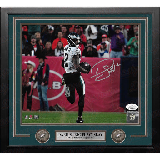 Darius Slay Interception Return Philadelphia Eagles Autographed Framed Football Photo - Premium Autographed Framed Football Photos - Just $119.99! Shop now at Retro Gaming of Denver