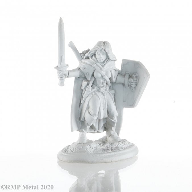 Dark Heaven Legends: Aeowyn Silverwood Human Fighter - for just $4! 