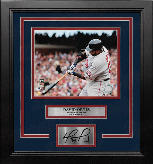 David Ortiz Close-Up Swing Boston Red Sox 8" x 10" Framed Baseball Photo with Engraved Autograph - for just $79.99! 