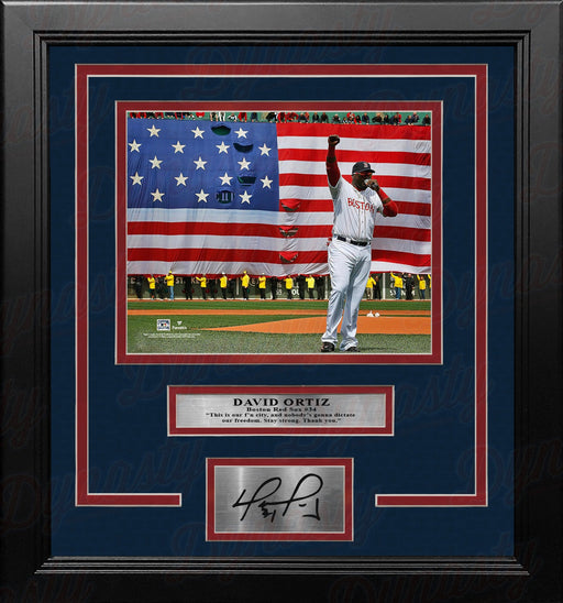 David Ortiz 2013 This is Our City Speech Boston Red Sox 8x10 Framed Photo with Engraved Autograph - for just $79.99! 