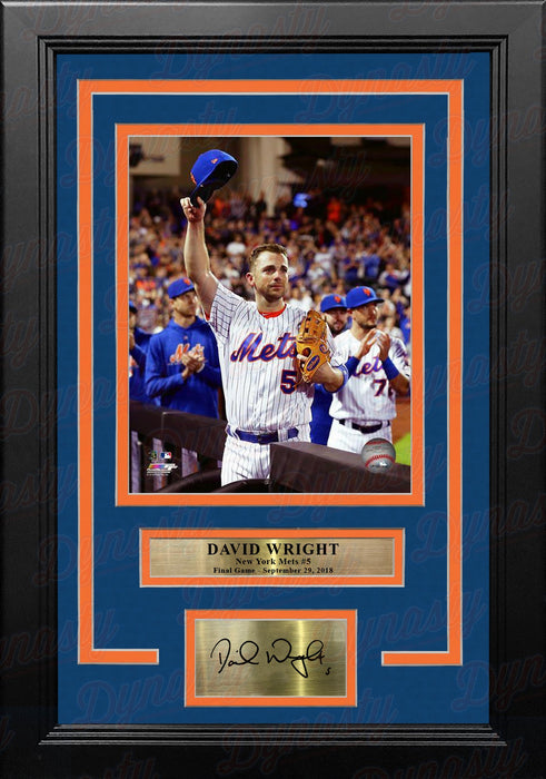 David Wright Final Game New York Mets 8" x 10" Framed Baseball Photo with Engraved Autograph - for just $99.99! 