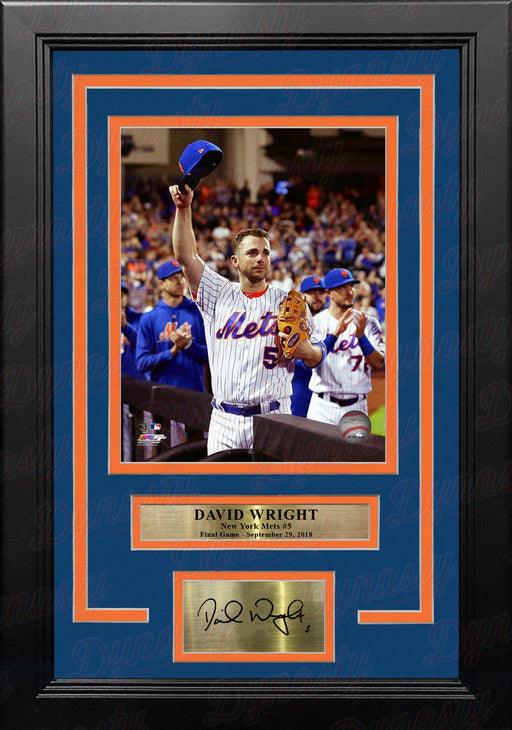 David Wright Final Game New York Mets 8" x 10" Framed Baseball Photo with Engraved Autograph - for just $99.99! 