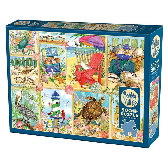 Day at the Beach 500 Piece Jigsaw Puzzle Cobble Hill - for just $17.99! 