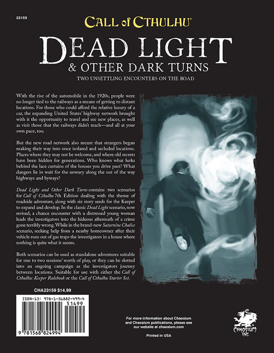 Call of Cthulhu: Dead Light and Other Dark Turns - for just $14.99! 