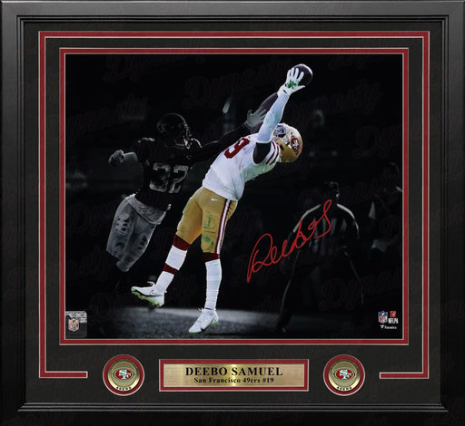 Deebo Samuel San Francisco 49ers Autographed 11" x 14" Framed Blackout Football Photo - for just $249.99! 