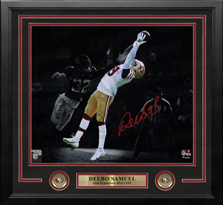 Deebo Samuel San Francisco 49ers Autographed 11" x 14" Framed Blackout Football Photo - for just $249.99! 