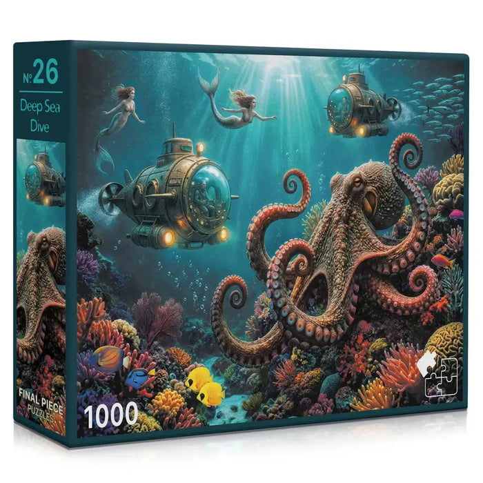 Deep Sea Dive 1000 Piece Jigsaw Puzzle Final Piece - for just $19.99! 
