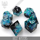 Deep Waters (Handmade) - 7 Dice Set - for just $29.99! 