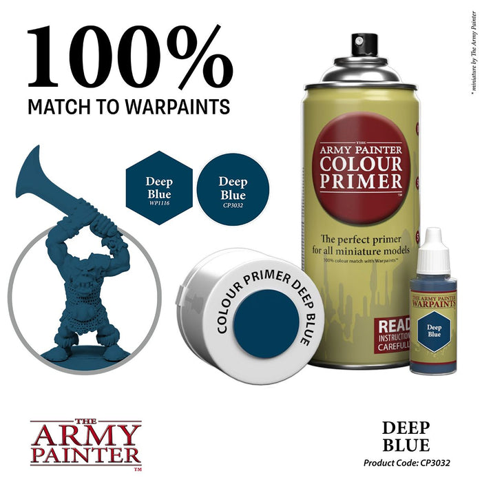 Army Painter Colour Primer: Deep Blue - for just $17.99! 