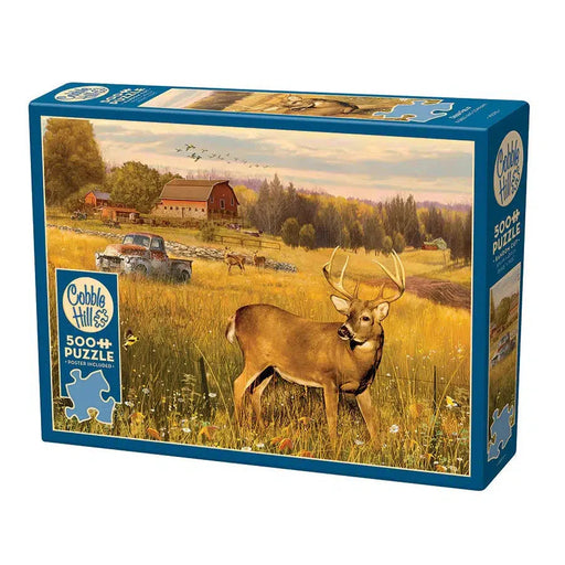 Deer Field 500 Piece Jigsaw Puzzle Cobble Hill - for just $17.99! 