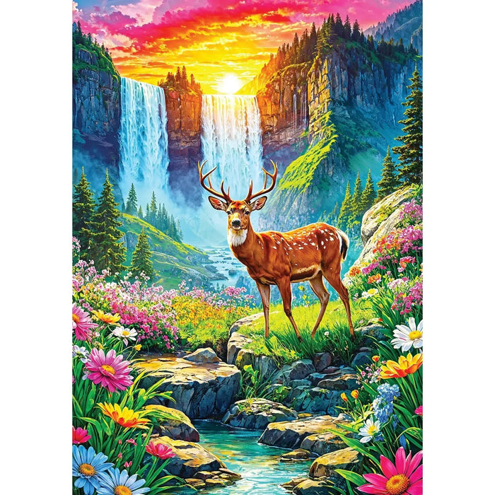 Deer Paradise 1000 Piece Jigsaw Puzzle Enjoy - for just $24.99! 