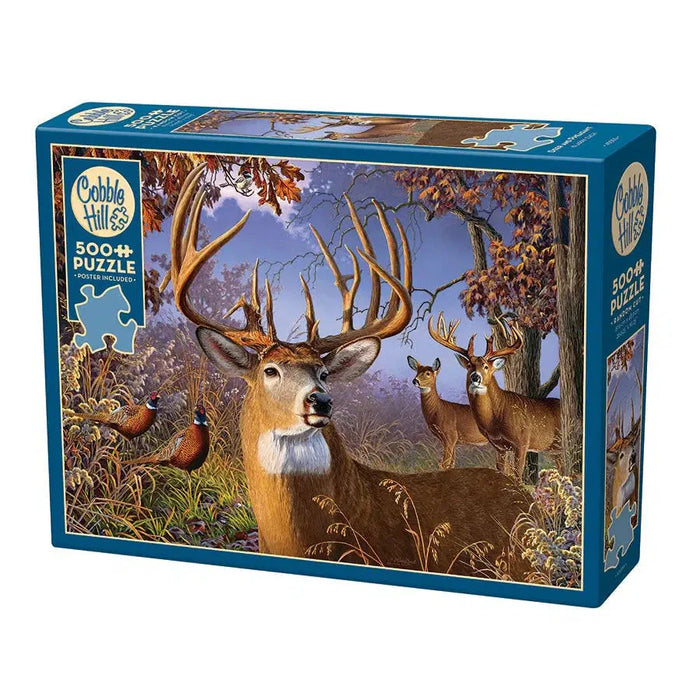 Deer & Pheasant 500 Piece Jigsaw Puzzle Cobble Hill - for just $17.99! 