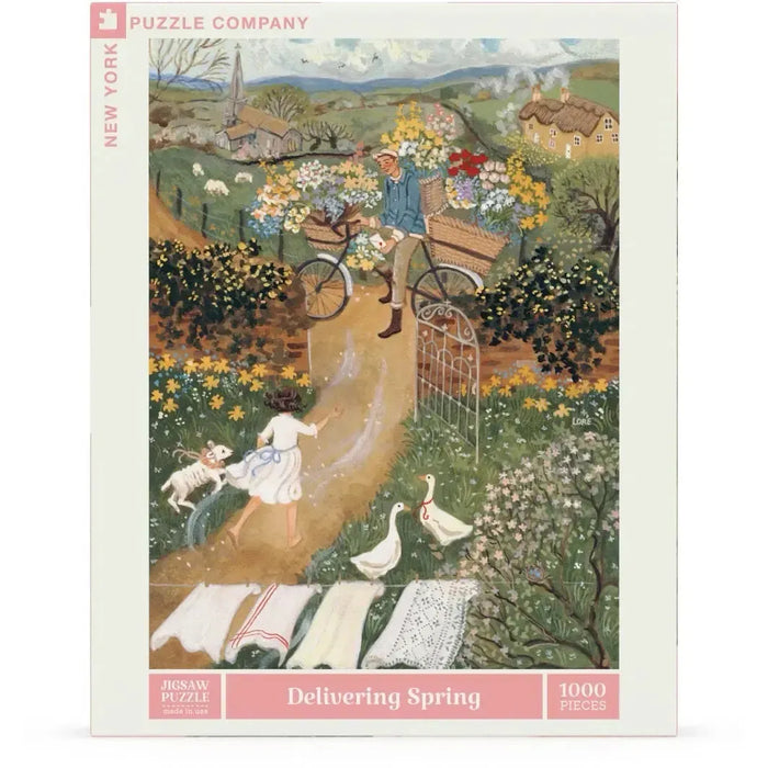 Delivering Spring by Loré Pemberton 1000 Piece Jigsaw Puzzle NYPC - for just $28.99! 