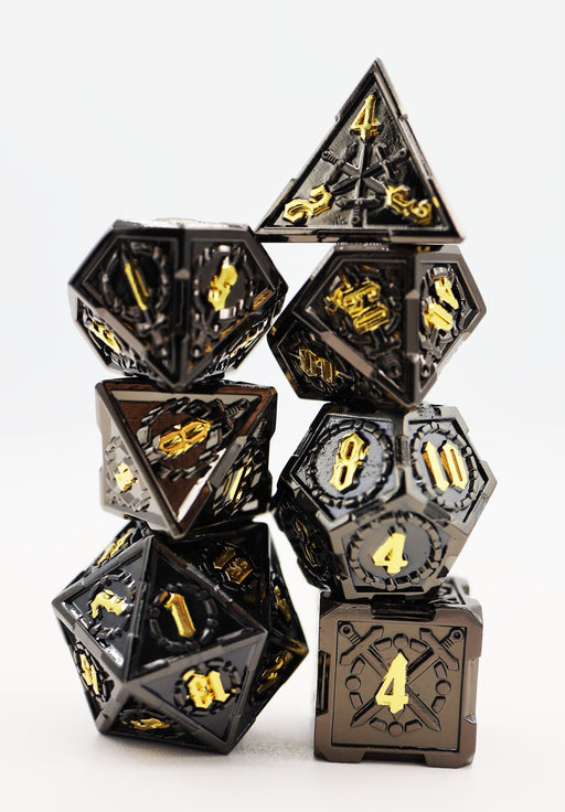 Crossed Swords: Demonic Sword - Metal RPG Dice Set - for just $39.99! 