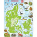Denmark Map 66 Piece Tray Jigsaw Puzzle Larsen - for just $11.99! 