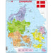 Denmark Map 70 Piece Tray Jigsaw Puzzle Larsen - for just $11.99! 