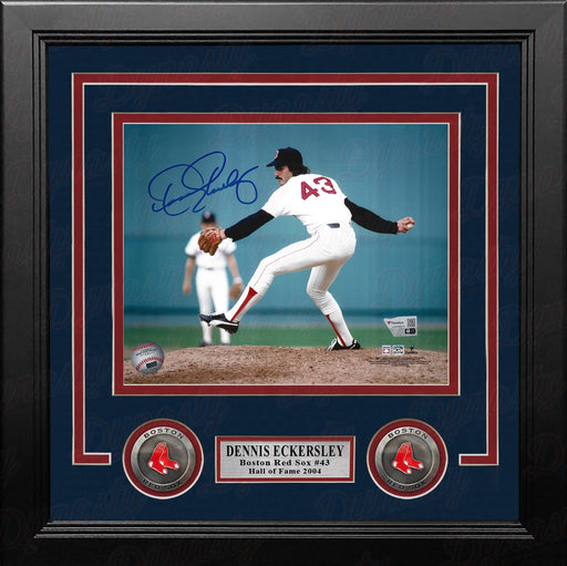 Dennis Eckersley in Action Boston Red Sox Autographed 8" x 10" Framed Baseball Photo - for just $119.99! 
