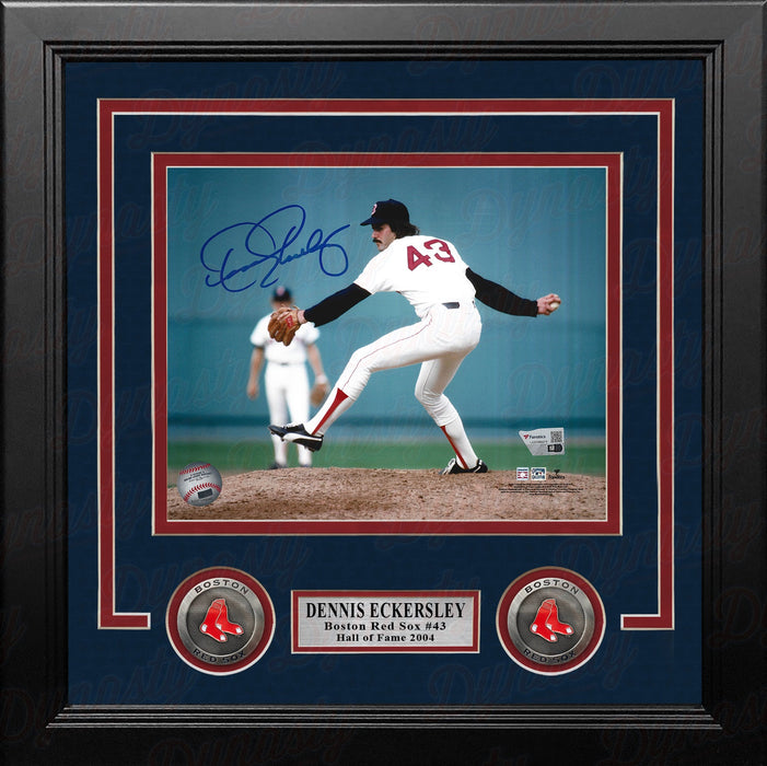 Dennis Eckersley in Action Boston Red Sox Autographed 8" x 10" Framed Baseball Photo - for just $119.99! 
