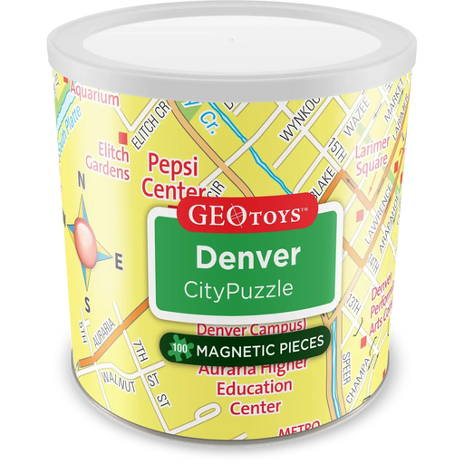 Denver City 100 Piece Magnetic Jigsaw Puzzle Geotoys - for just $11.99! 