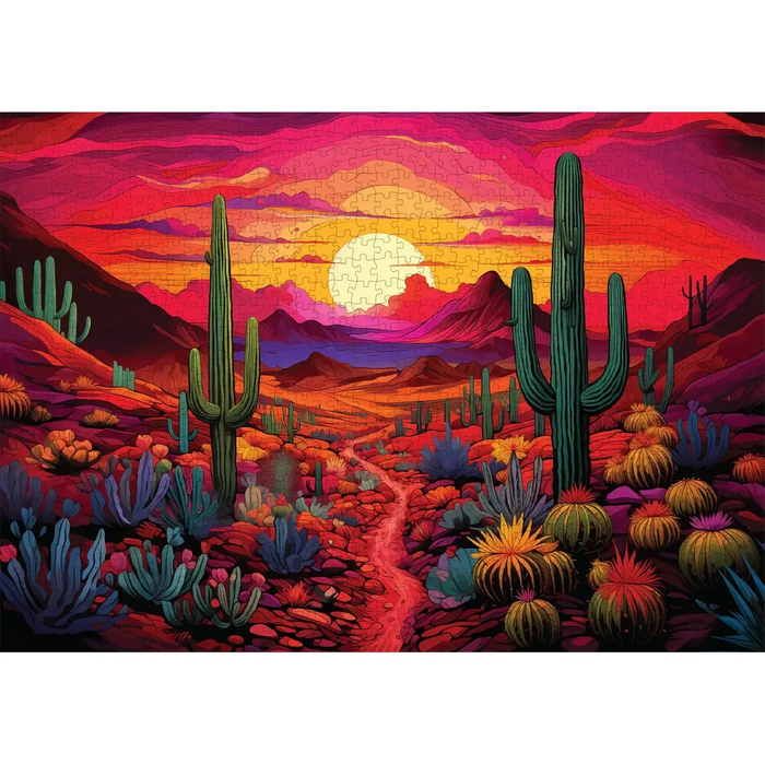 Desert Daze 1000 Piece Jigsaw Puzzle Trippy - for just $19.99! 