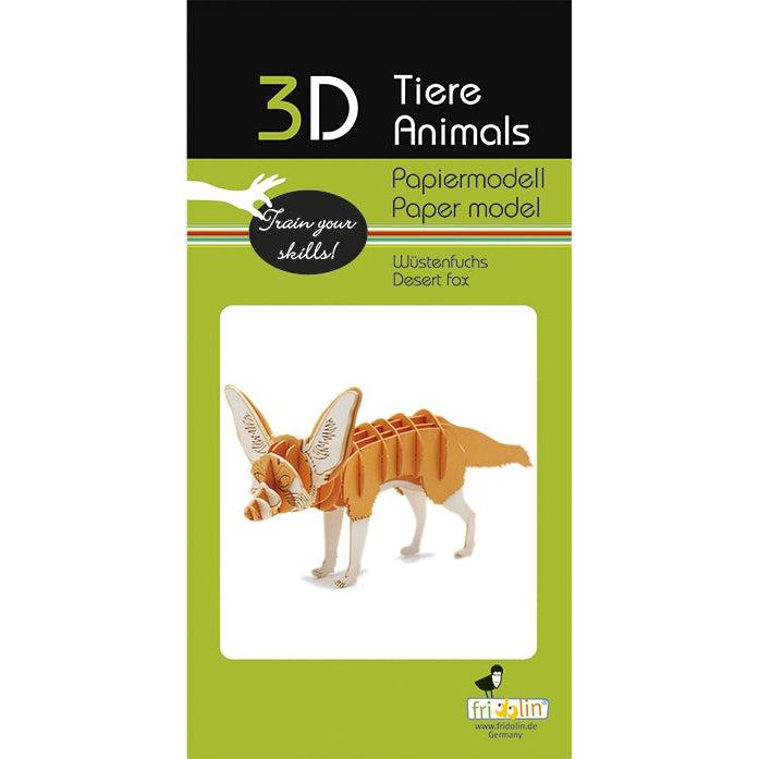 Desert Fox 3D Cardboard Model Kit Fridolin - for just $11.99! 