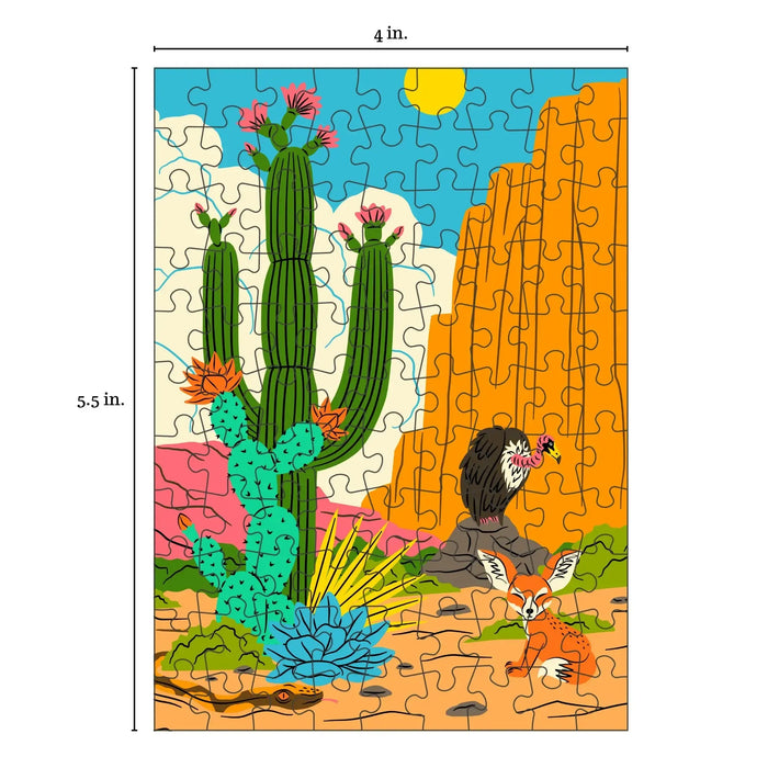 Desert Friends 99 Piece Mini Jigsaw Puzzle Puzzledly - for just $9.99! 
