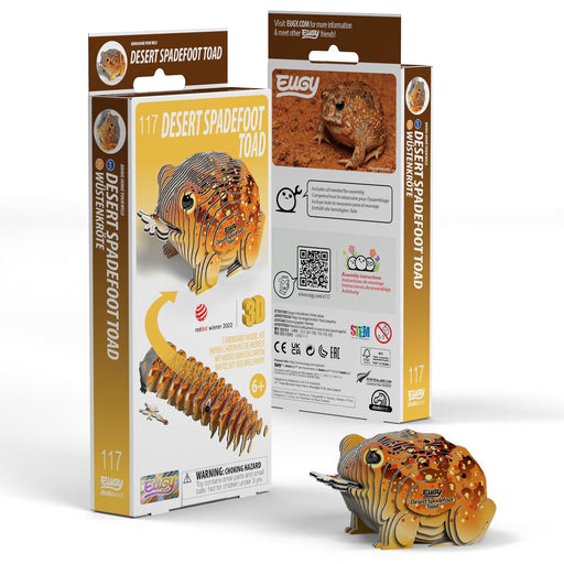 Desert Spadefoot Toad 3D Cardboard Model Kit Eugy - for just $11.99! 