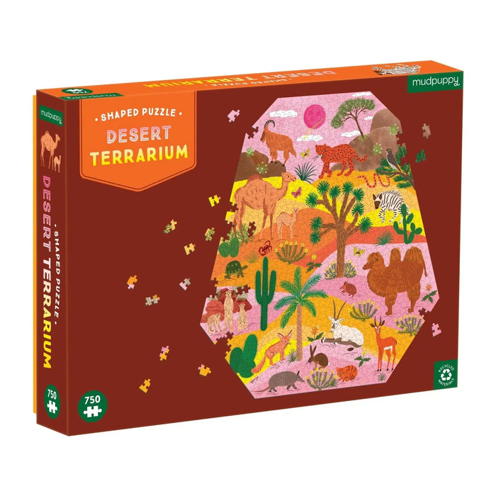 Desert Terrarium 750 Piece Shaped Jigsaw Puzzle Mudpuppy - for just $19.99! 