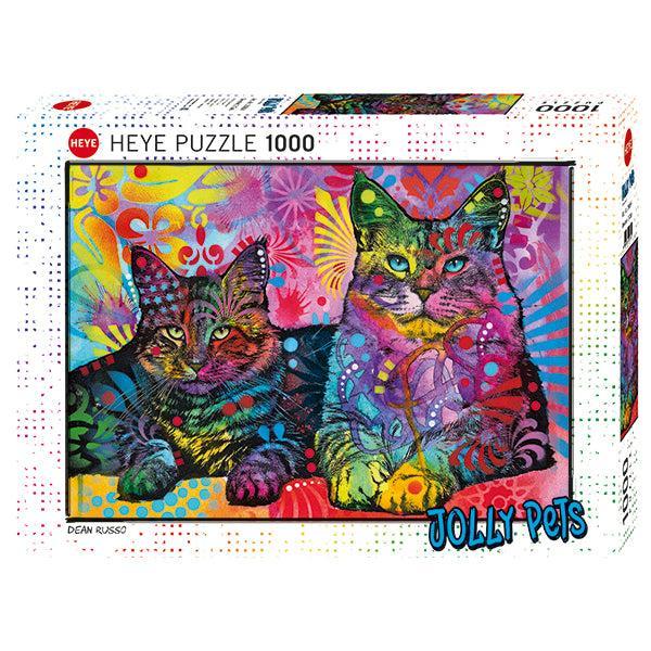 Devoted 2 Cats Jolly Pets 1000 Piece Jigsaw Puzzle Heye - for just $29.99! 