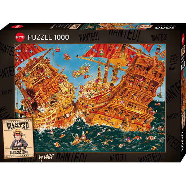 Diamond Dick Wanted Seek & Find 1000 Piece Jigsaw Puzzle Heye - for just $29.99! 
