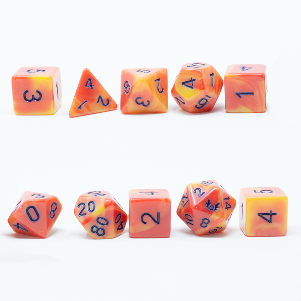 Humblewood: Alderheart Ember Dice and Pouch - for just $14.99! 