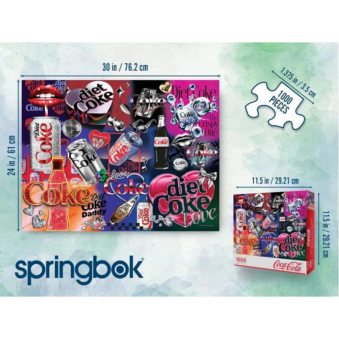 Diet Coke Bling 1000 Piece Jigsaw Puzzle Springbok - for just $19.99! 
