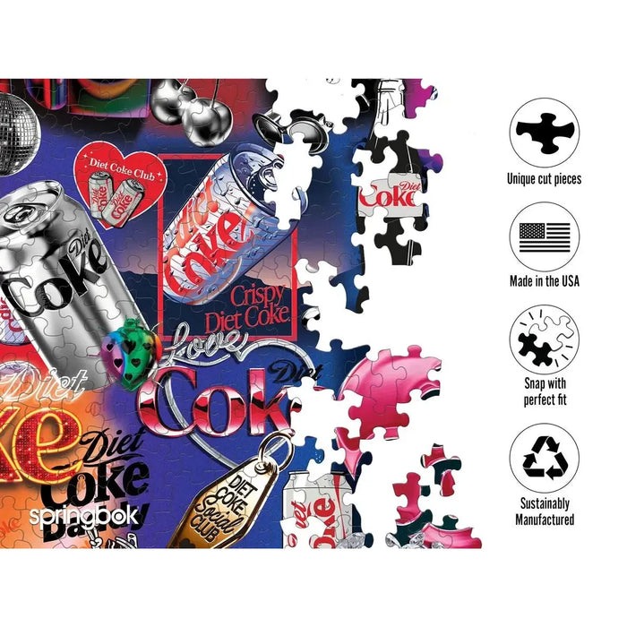 Diet Coke Bling 1000 Piece Jigsaw Puzzle Springbok - for just $19.99! 