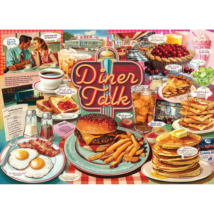 Diner Talk 500 Piece Jigsaw Puzzle Cobble Hill - for just $17.99! 