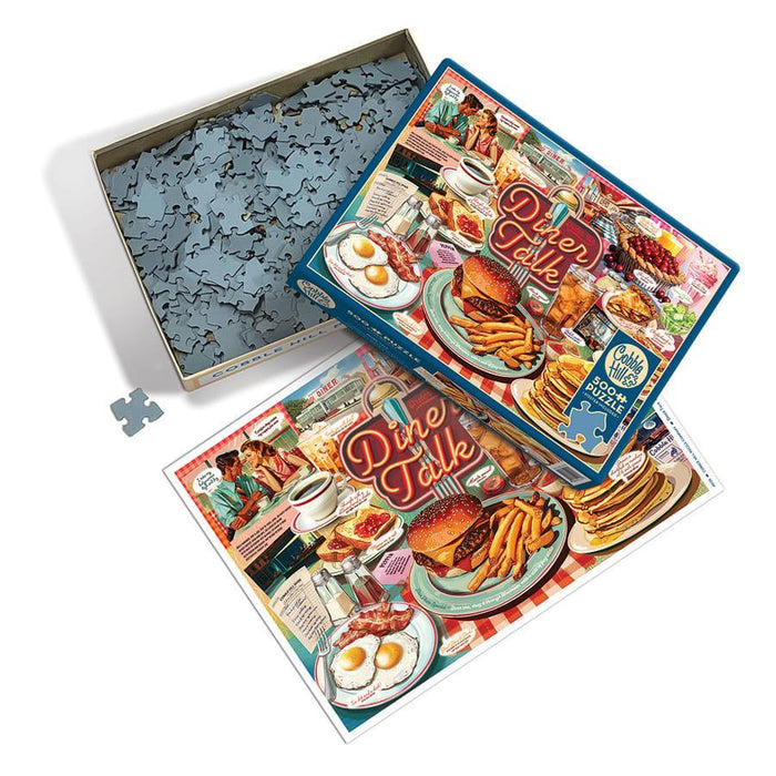 Diner Talk 500 Piece Jigsaw Puzzle Cobble Hill - for just $17.99! 