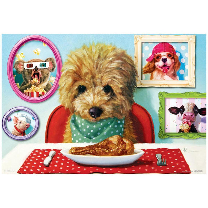 Dinner Time Lunch Bag & 100 Piece Jigsaw Puzzle Eurographics - for just $19.99! 