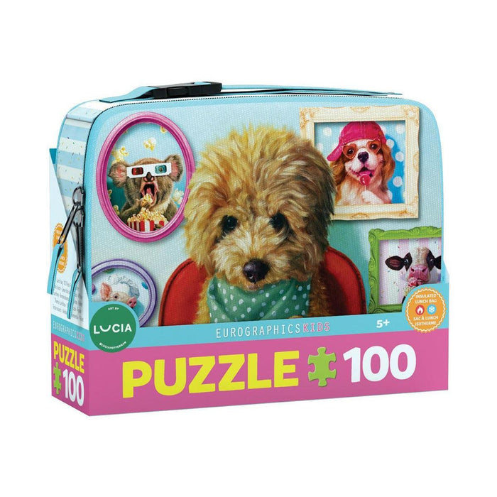 Dinner Time Lunch Bag & 100 Piece Jigsaw Puzzle Eurographics - for just $19.99! 