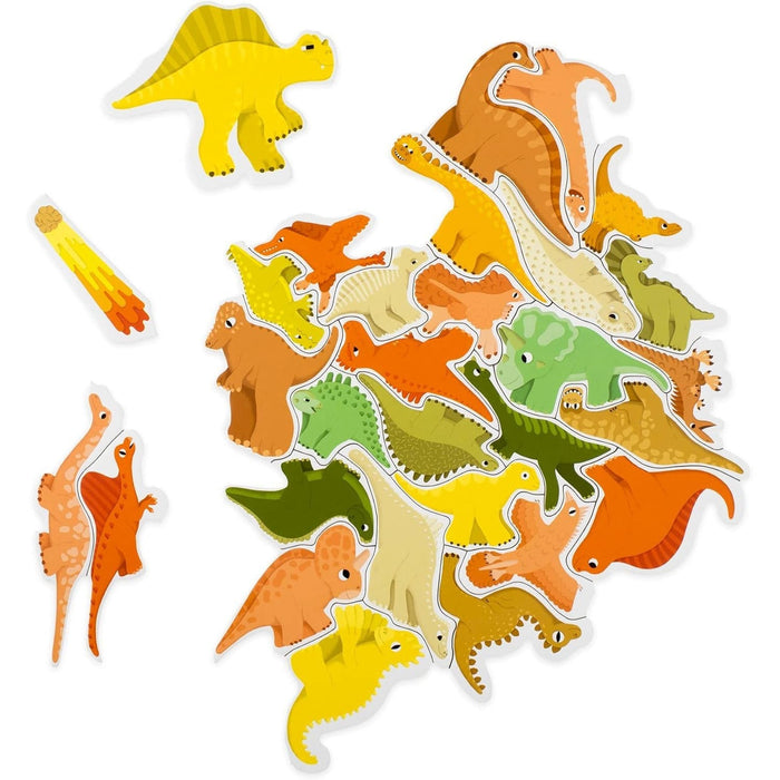 Dino Dash 50 Shaped Piece Cluster Jigsaw Puzzle Laurence King - for just $17.99! 