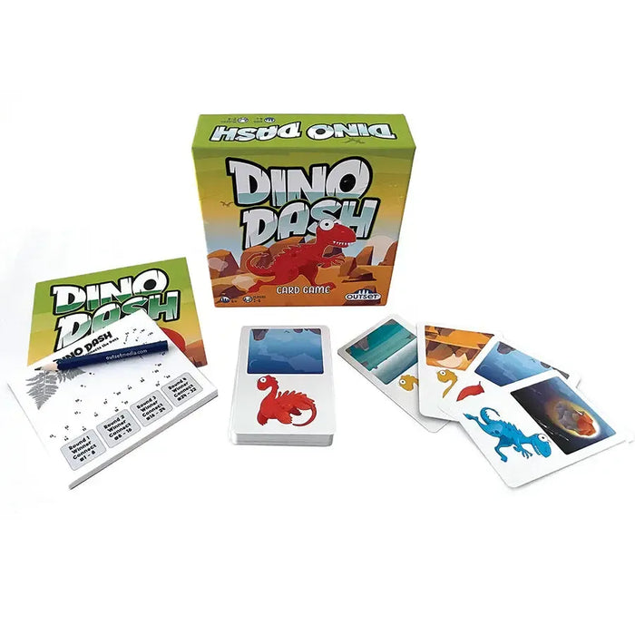 Dino Dash Card Game - Be Quick or Be Extinct - Outset - for just $14.99! 