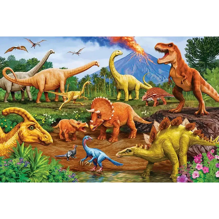 Dinos 35 Piece Floor Jigsaw Puzzle Cobble Hill - for just $19.99! 