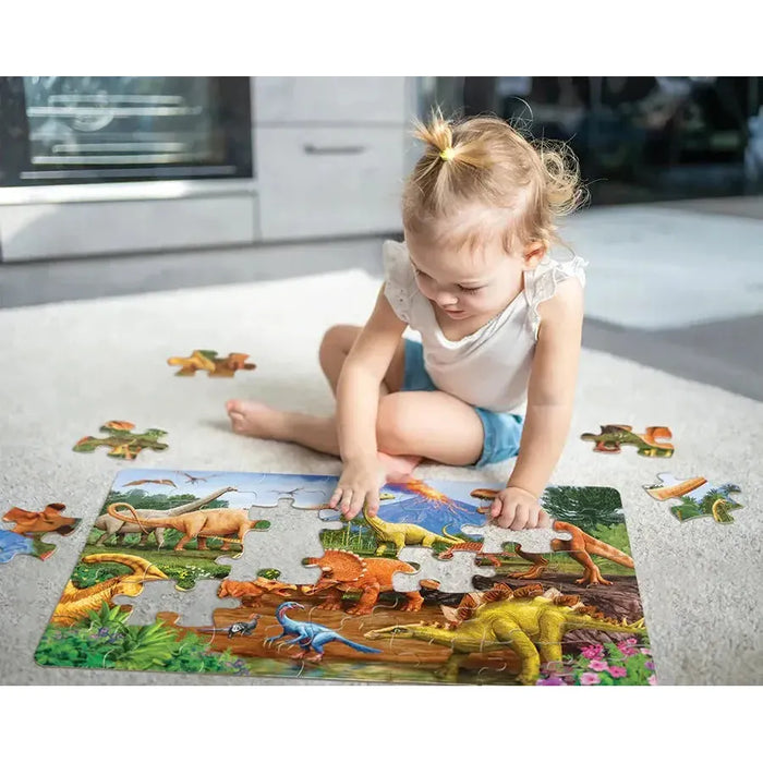 Dinos 35 Piece Floor Jigsaw Puzzle Cobble Hill - for just $19.99! 