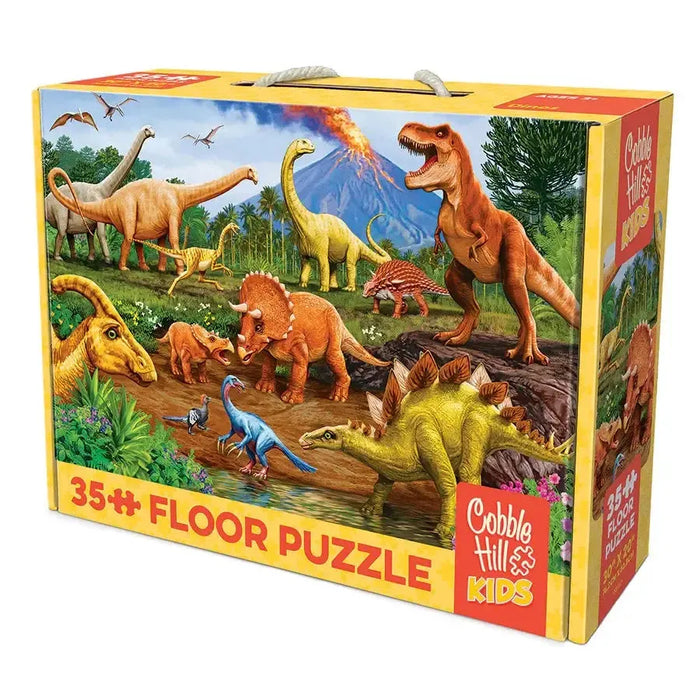 Dinos 35 Piece Floor Jigsaw Puzzle Cobble Hill - for just $19.99! 
