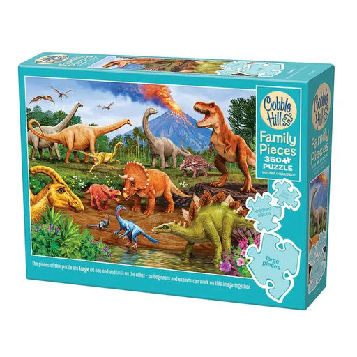 Dinos 350 Piece Family Jigsaw Puzzle Cobble Hill - for just $17.99! 