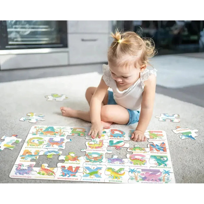 Dinosaur Alphabet 35 Piece Floor Jigsaw Puzzle Cobble Hill - for just $19.99! 