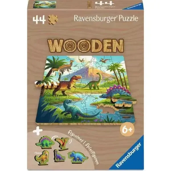 Dinosaur Days 44 Piece Wooden Jigsaw Puzzle Ravensburger - for just $19.99! 