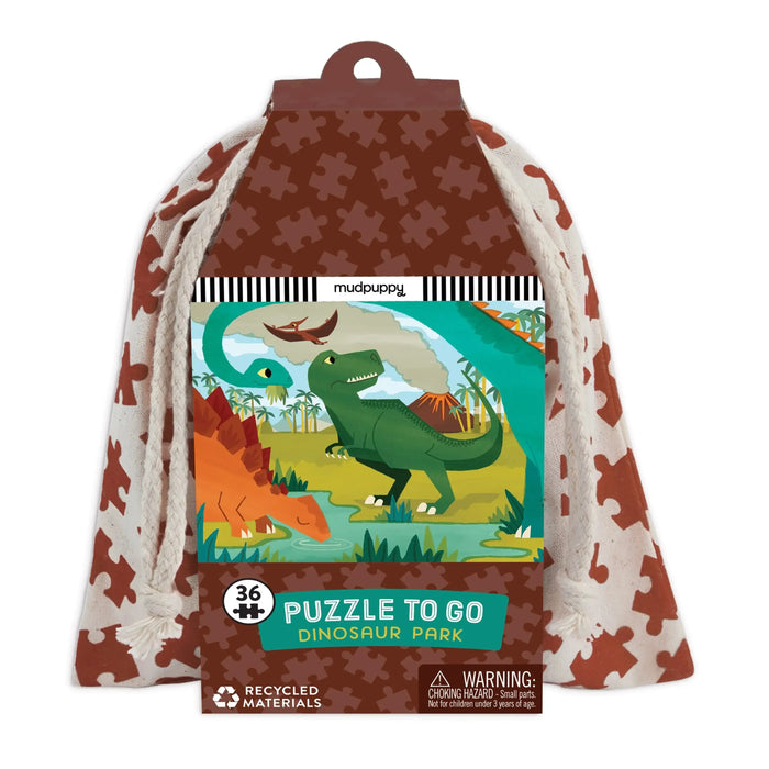 Dinosaur Park 36 Piece Mini Jigsaw Puzzle Mudpuppy - for just $9.99! 