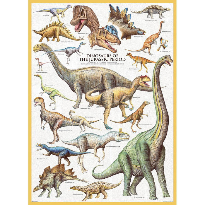 Dinosaurs of the Jurassic Period 1000 Piece Jigsaw Puzzle Eurographics - for just $19.99! 