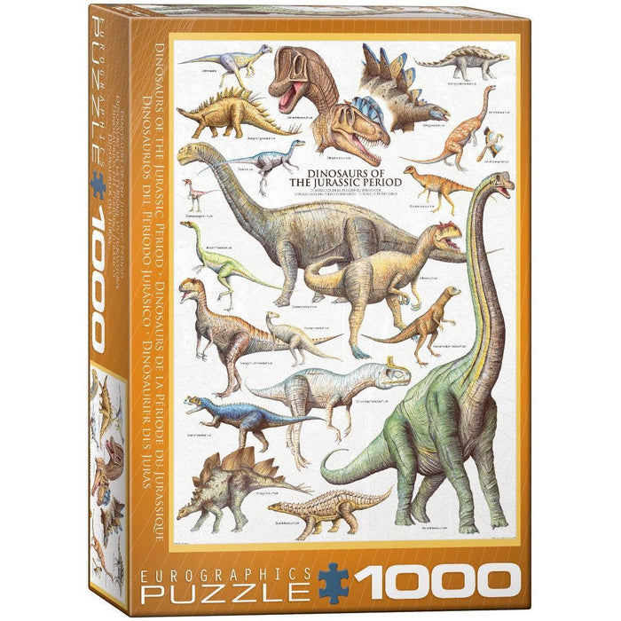 Dinosaurs of the Jurassic Period 1000 Piece Jigsaw Puzzle Eurographics - for just $19.99! 
