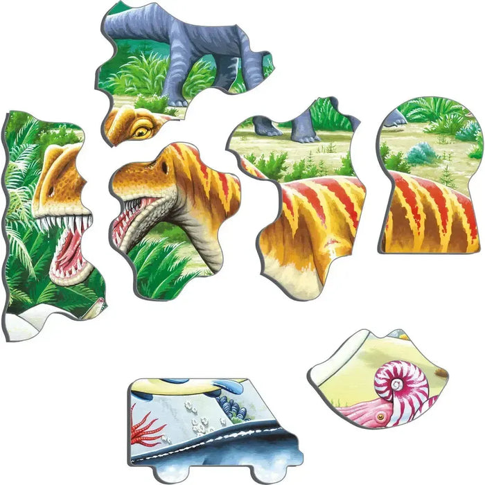 Dinosaurs of the Jurassic Period 35 Piece Tray Jigsaw Puzzle Larsen - for just $11.99! 